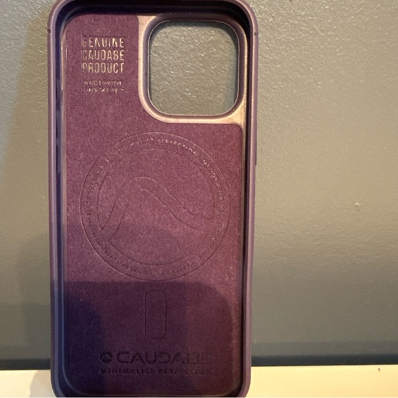 iPhone 16 Pro Max MagSafe Caudabe Case Amethyst Purple - Picture 3 of 16
